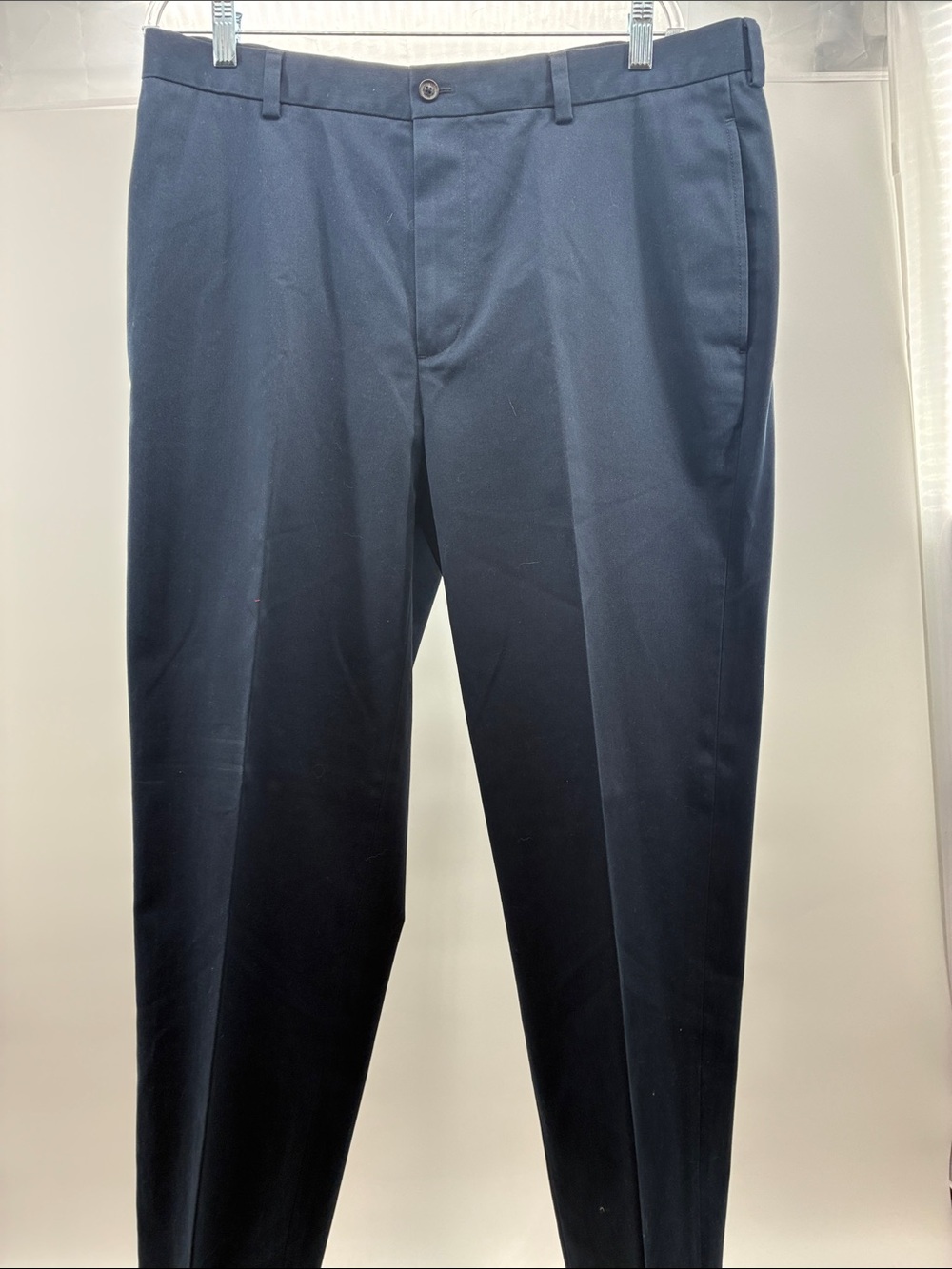 Brooks Brothers Navy Flat-Front Dress Pants